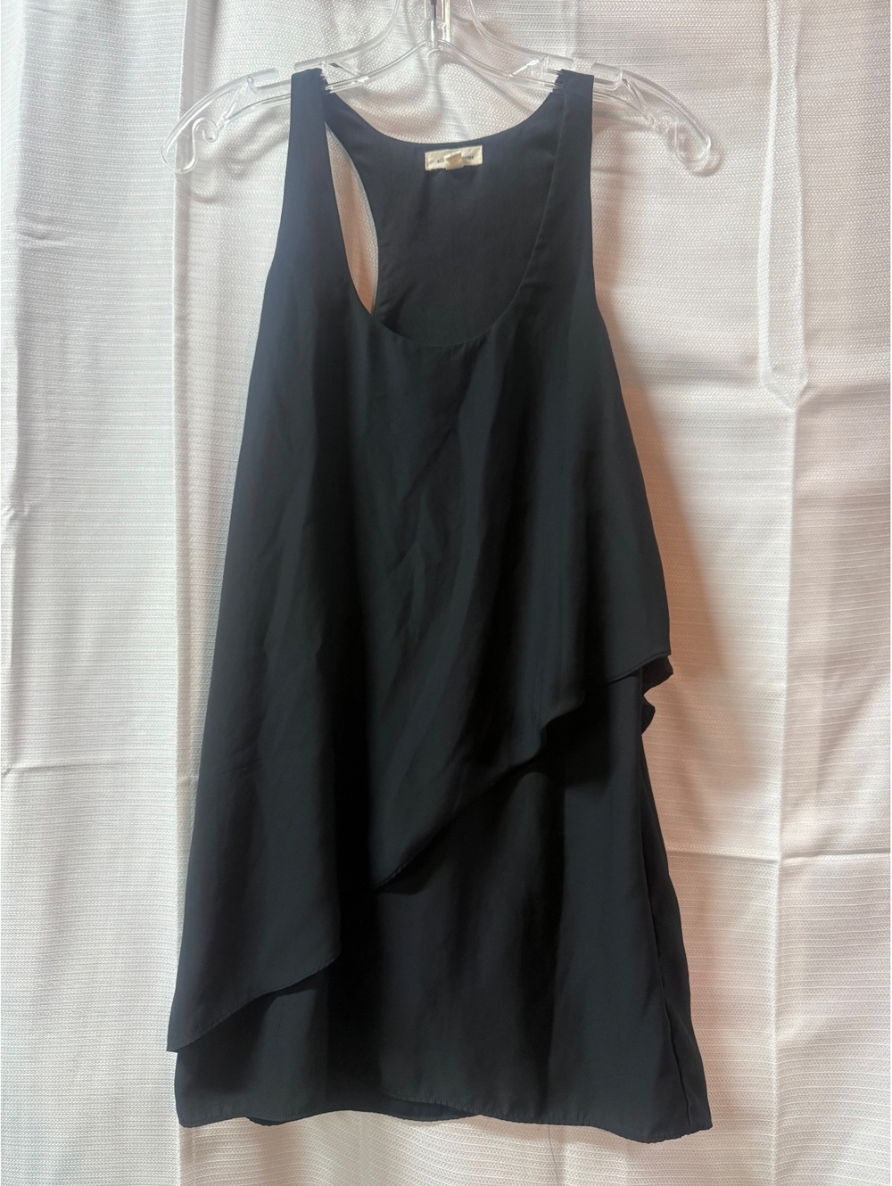 Silence + Noise Black Layered Sleeveless Dress XS